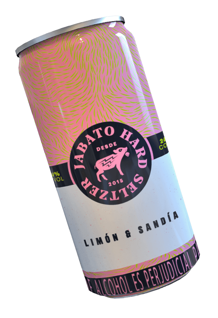 Lata de Hardseltzer de limon y sandia